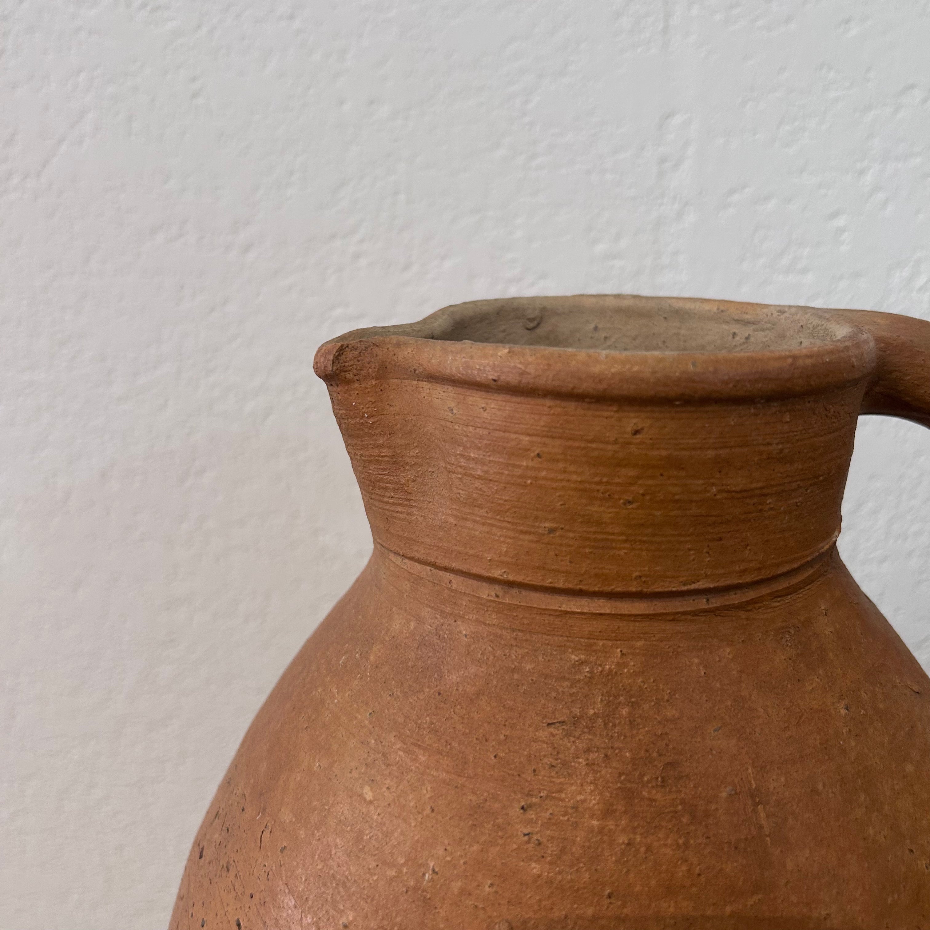 Vintage French Pottery, Tall Jug