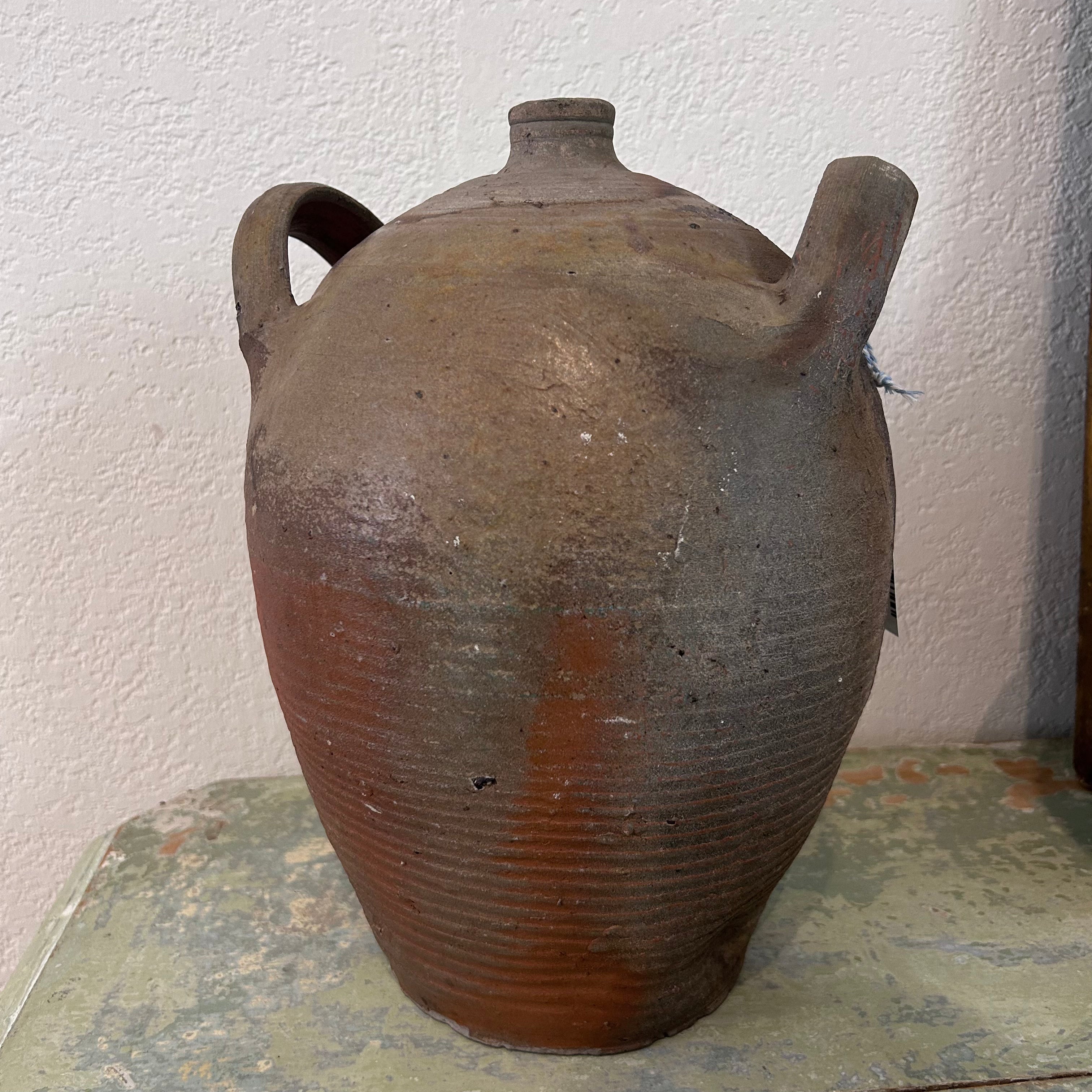 Vintage French Pottery 2 Handle