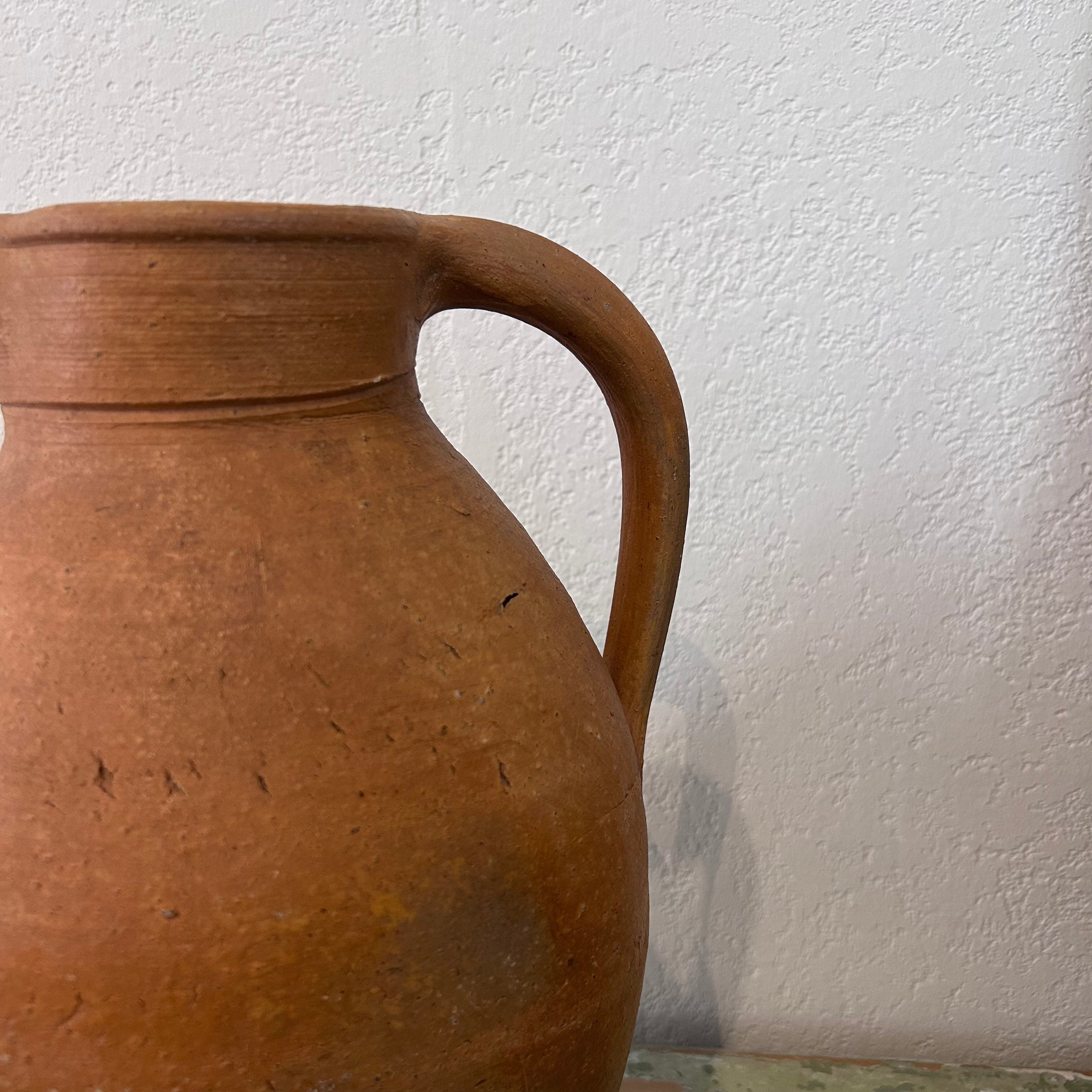 Vintage French Pottery, Tall Jug